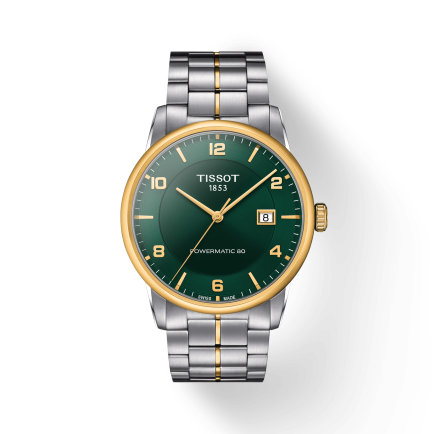  Shop Authentic Tissot Luxury Powermatic 80 Green Dial Silver Steel Strap Watch For Men - T086.407.22.097.00 - Luxxuri