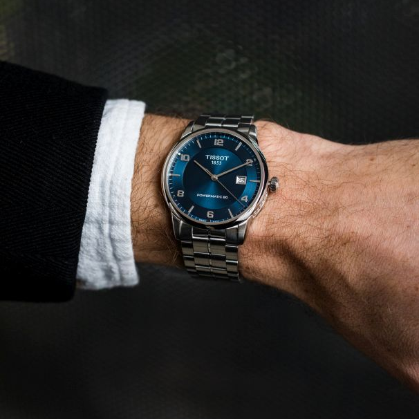  Shop Authentic Tissot Luxury Powermatic 80 Blue Dial Silver Steel Strap Watch For Men - T086.407.11.047.00 - Luxxuri
