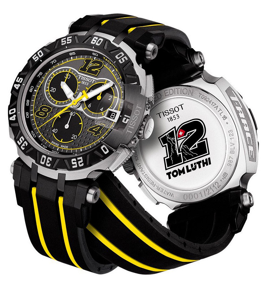  Shop Authentic Tissot T Race Thomas Luthi Chronograph Grey Dial Black Rubber Strap Watch For Men - T092.417.27.067.00 - Luxxuri