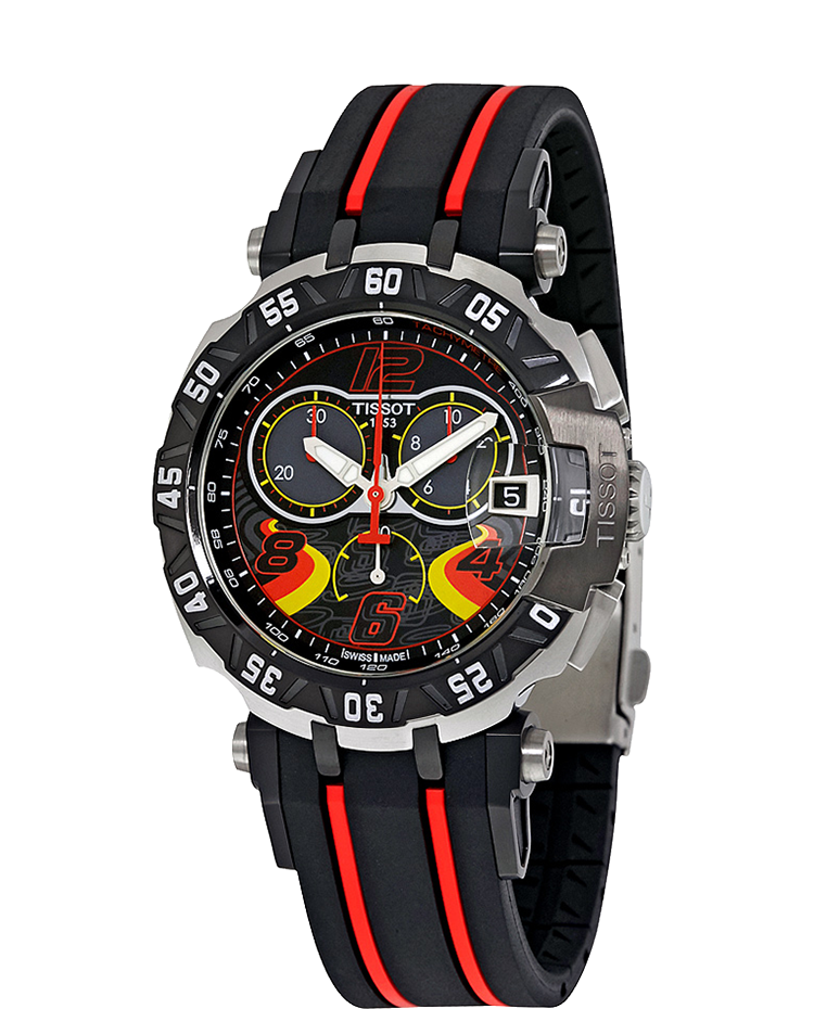  Shop Authentic Tissot T Race Chronograph Stefan Bradl Special Edition Black Dial Black Rubber Strap Watch for Men - T092.417.27.057.02 - Luxxuri