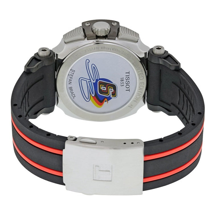  Shop Authentic Tissot T Race Chronograph Stefan Bradl Special Edition Black Dial Black Rubber Strap Watch for Men - T092.417.27.057.02 - Luxxuri