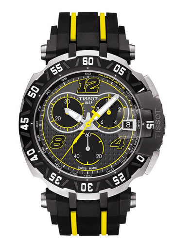  Shop Authentic Tissot T Race Thomas Luthi Chronograph Grey Dial Black Rubber Strap Watch For Men - T092.417.27.067.00 - Luxxuri