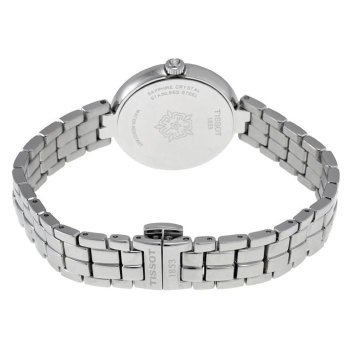  Shop Authentic Tissot T Lady Flamingo Mother of Pearl White Dial Silver Steel Strap Watch For Women - T094.210.11.111.00 - Luxxuri