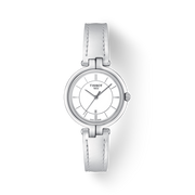  Shop Authentic Tissot T Lady Flamingo White Dial White Leather Strap Watch For Women - T094.210.16.011.00 - Luxxuri