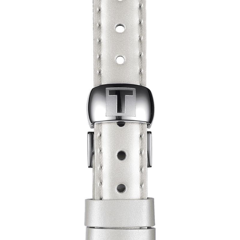  Shop Authentic Tissot T Lady Flamingo Mother of Pearl White Dial White Leather Strap Watch For Women - T094.210.26.111.01 - Luxxuri