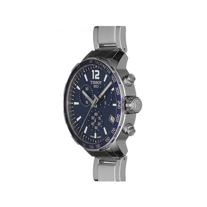  Shop Authentic Tissot Quickster Chronograph Blue Dial Watch For Men - T095.417.11.047.00 - Luxxuri