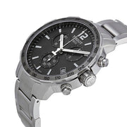  Shop Authentic Tissot Quickster Chronograph Black Dial Silver Steel Strap Watch For Men - T095.417.11.067.00 - Luxxuri