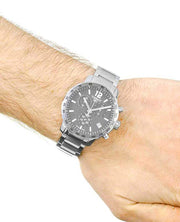 Shop Authentic Tissot Quickster Chronograph Black Dial Silver Steel Strap Watch For Men - T095.417.11.067.00 - Luxxuri