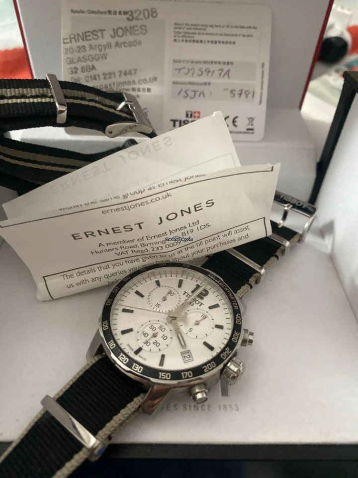  Shop Authentic Tissot Quickster Chronograph NBA Brooklyn Nets Watch For Men - T095.417.17.037.11 - Luxxuri