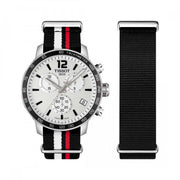  Shop Authentic Tissot Quickster Chronograph NBA Toronto Raptors White Dial Two Tone NATO Strap Watch for Men - T095.417.17.037.16 - Luxxuri