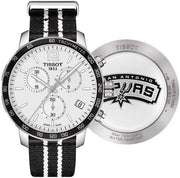  Shop Authentic Tissot Quickster Chronograph NBA San Antonio Spurs Edition White Dial Two Tone NATO Strap Watch for Men - T095.417.17.037.07 - Luxxuri