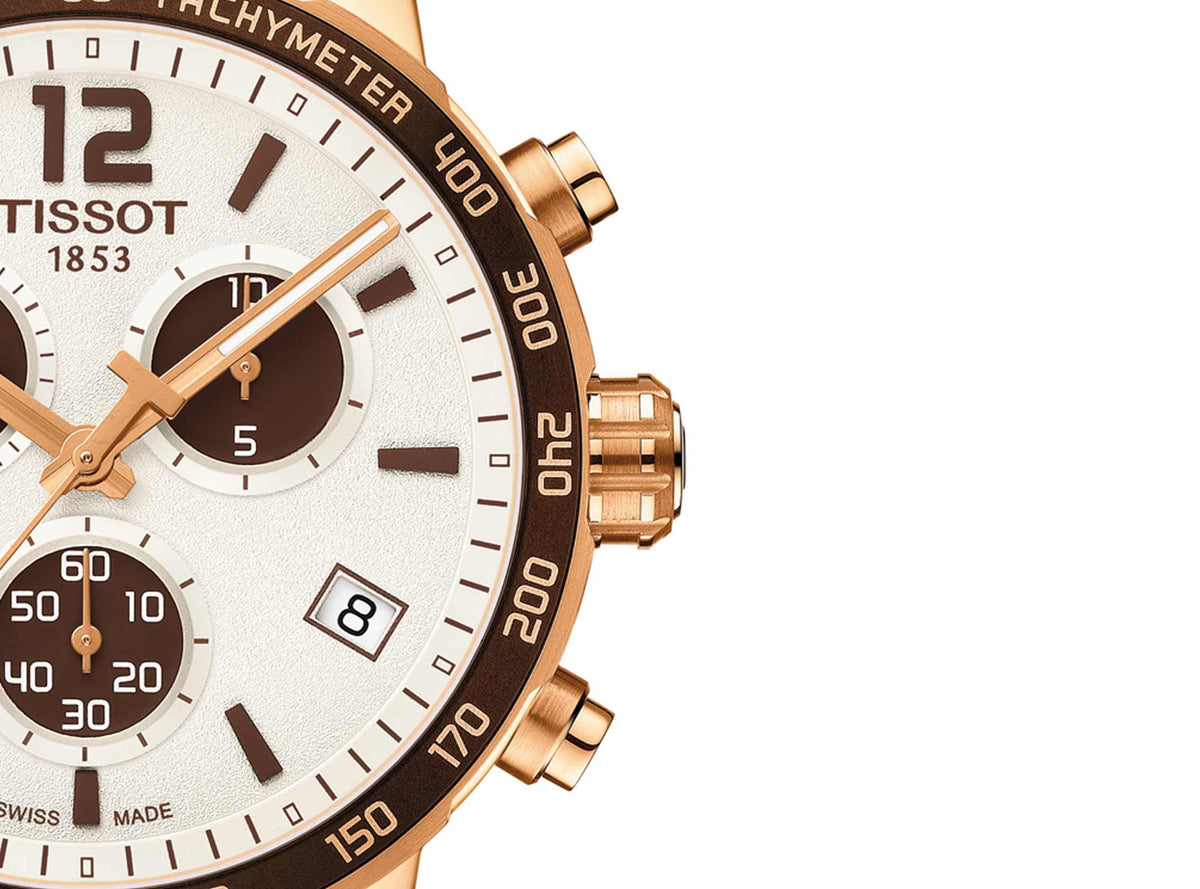  Shop Authentic Tissot Quickster Chronograph Silver Dial Watch For Men - T095.417.36.037.01 - Luxxuri