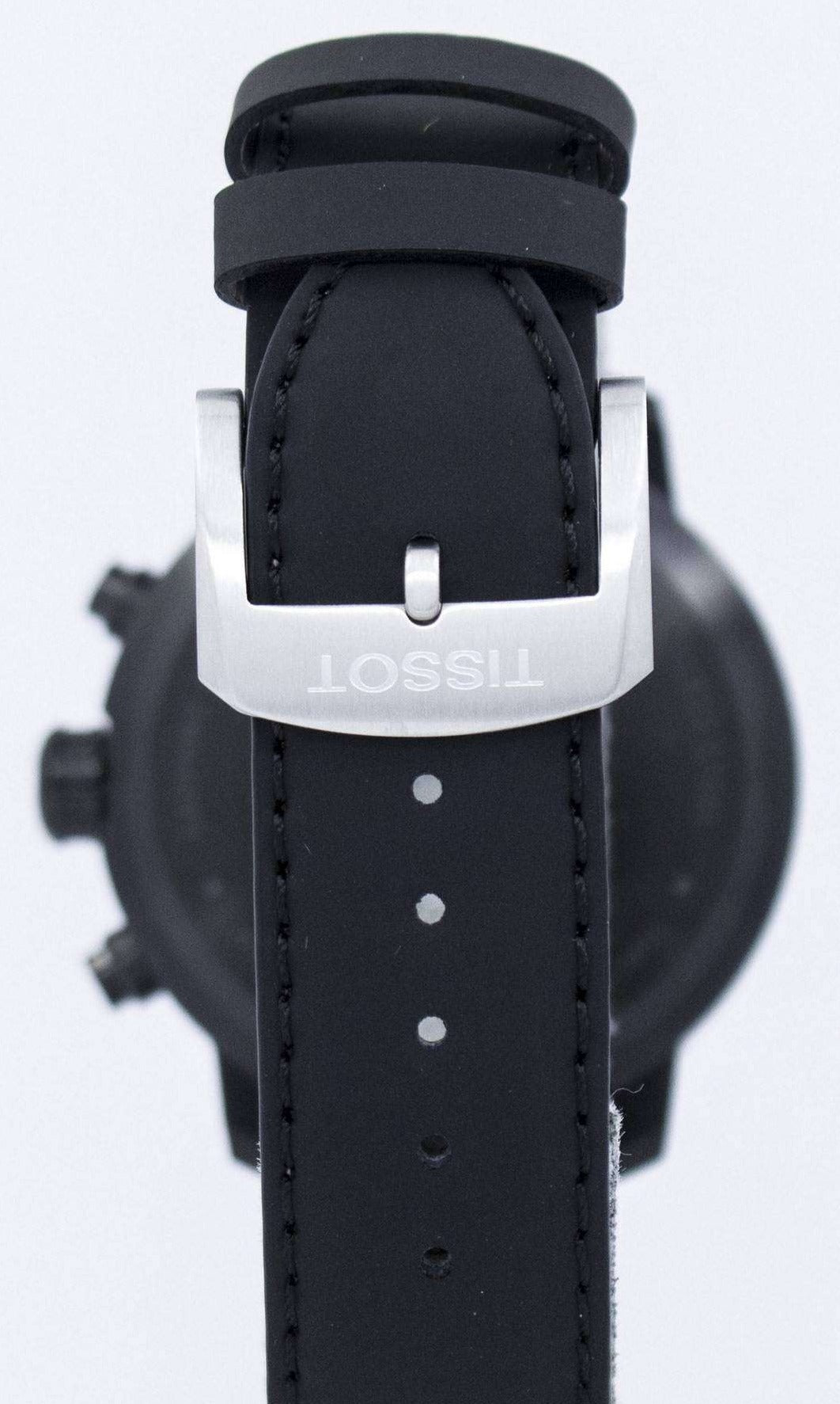  Shop Authentic Tissot T Sport Quickster Chronograph Black Dial Black Rubber Strap Watch For Men - T095.417.36.057.01 - Luxxuri