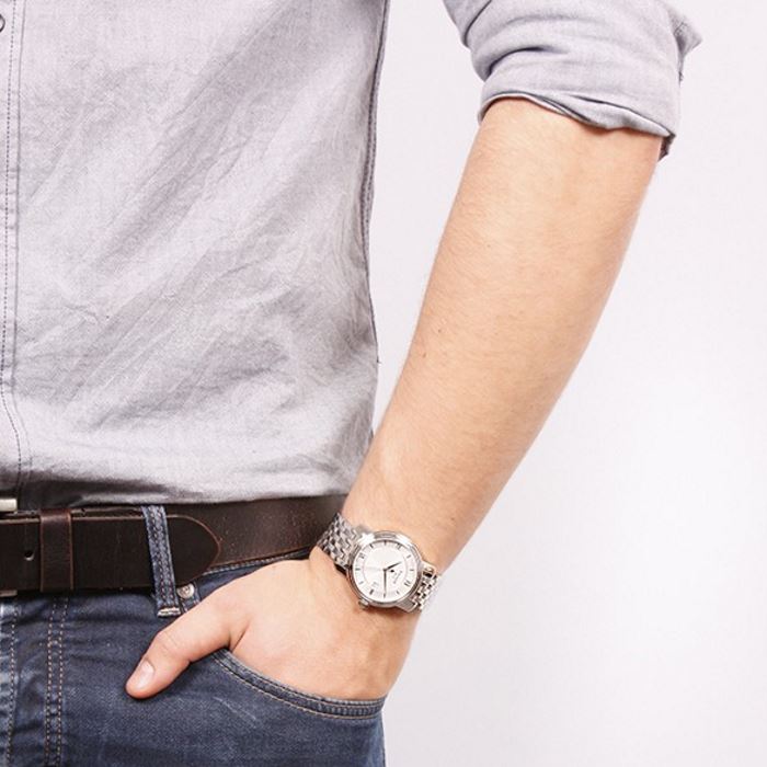  Shop Authentic Tissot T Classic Bridgeport Silver Dial Silver Mesh Bracelet Watch For Men - T097.410.11.038.00 - Luxxuri