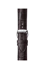  Shop Authentic Tissot T Classic Bridgeport Silver Dial Brown Leather Strap Watch For Men - T097.410.16.038.00 - Luxxuri
