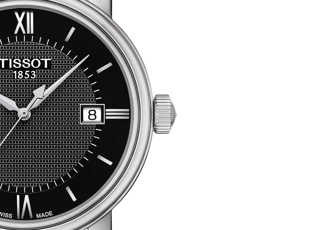  Shop Authentic Tissot T Classic Bridgeport Black Dial Black Leather Strap Watch For Men - T097.410.16.058.00 - Luxxuri