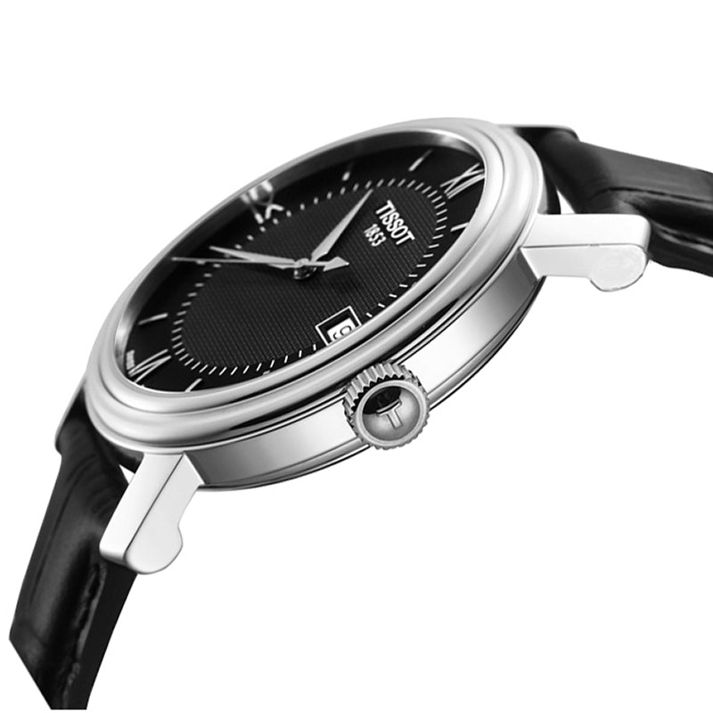 Shop Authentic Tissot T Classic Bridgeport Black Dial Black Leather Strap Watch For Men - T097.410.16.058.00 - Luxxuri
