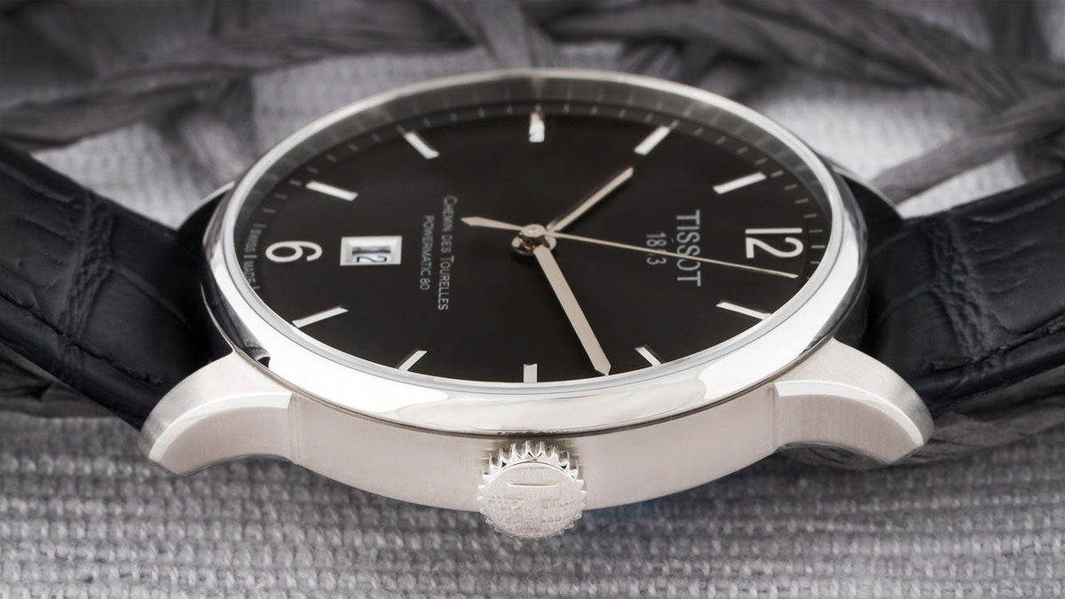  Shop Authentic Tissot Chemin Des Tourelles Powermatic 80 Black Dial Black Leather Strap Watch For Men - T099.407.16.447.00 - Luxxuri