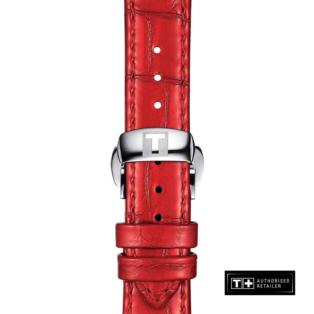  Shop Authentic Tissot Chemin Des Tourelles Powermatic 80 Mother of Pearl White Dial Red Leather Strap Watch For Women - T099.207.16.118.00 - Luxxuri