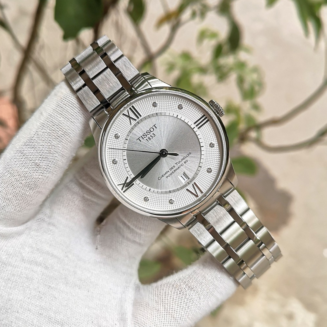  Shop Authentic Tissot Chemin Des Tourelles Powermatic 80 Diamonds Silver Dial Silver Steel Strap Watch for Men - T099.407.11.033.00 - Luxxuri