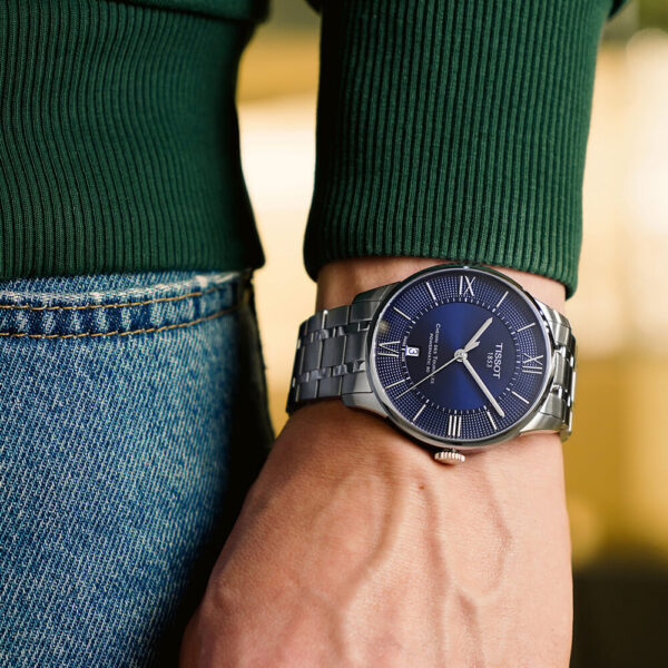  Shop Authentic Tissot Chemin Des Tourelles Powermatic 80 Blue Dial Silver Steel Strap Watch for Men - T099.407.11.048.00 - Luxxuri
