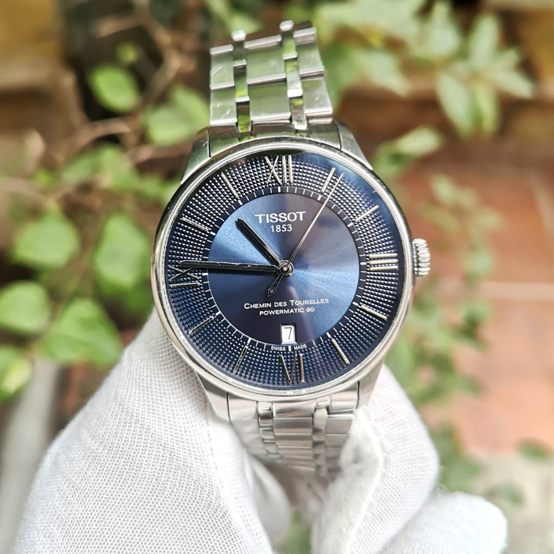  Shop Authentic Tissot Chemin Des Tourelles Powermatic 80 Blue Dial Silver Steel Strap Watch for Men - T099.407.11.048.00 - Luxxuri