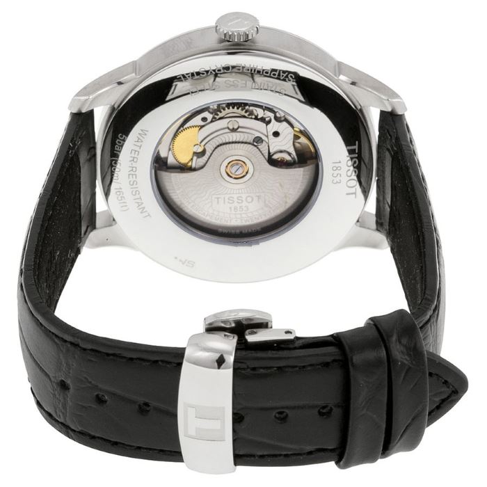  Shop Authentic Tissot Chemin Des Tourelles Powermatic 80 Black Dial Black Leather Strap Watch For Men - T099.407.16.058.00 - Luxxuri