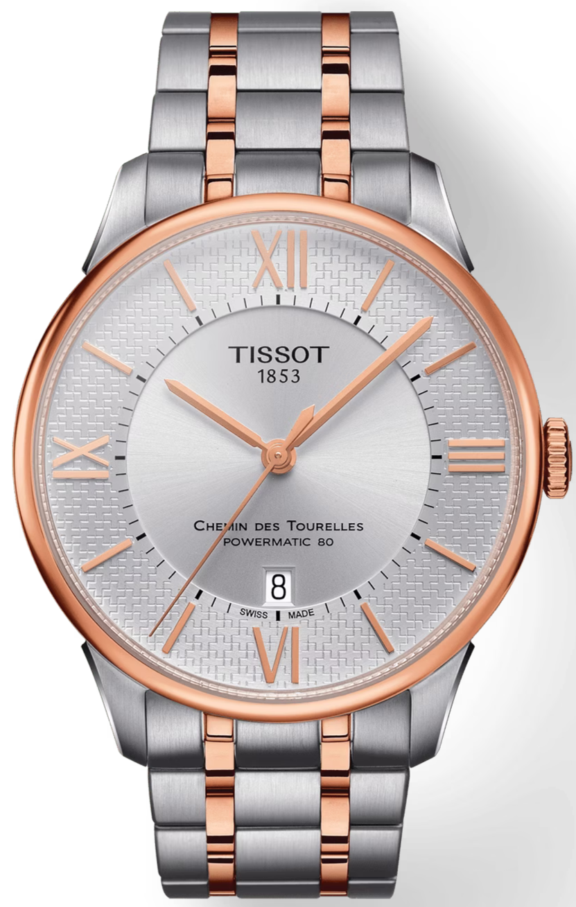  Shop Authentic Tissot Chemin des Tourelles Powermatic 80 Helvetic Pride Silver Dial Two Tone Steel Strap Watch for Men - T099.407.22.038.01 - Luxxuri