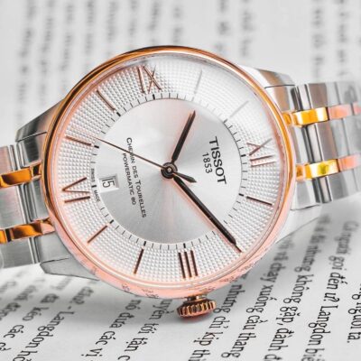  Shop Authentic Tissot Chemin des Tourelles Powermatic 80 Silver Dial Two Tone Steel Strap Watch for Men - T099.407.22.038.02 - Luxxuri