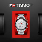  Shop Authentic Tissot T Sport PRS 516 Chronograph White Dial Silver Steel Strap Watch For Men - T100.417.11.031.00 - Luxxuri