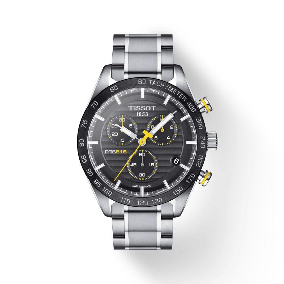  Shop Authentic Tissot PRS 516 Chronograph Black Dial Silver Steel Strap Watch For Men - T100.417.11.051.00 - Luxxuri