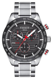  Shop Authentic Tissot T Sport PRS 516 Chronograph Black Dial Silver Steel Strap Watch For Men - T100.417.11.051.01 - Luxxuri