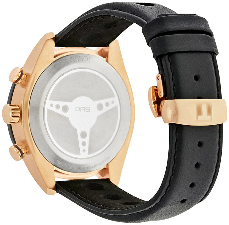  Shop Authentic Tissot PRS 516 Chronograph Black Dial Black Leather Strap Watch For Men - T100.417.36.051.00 - Luxxuri