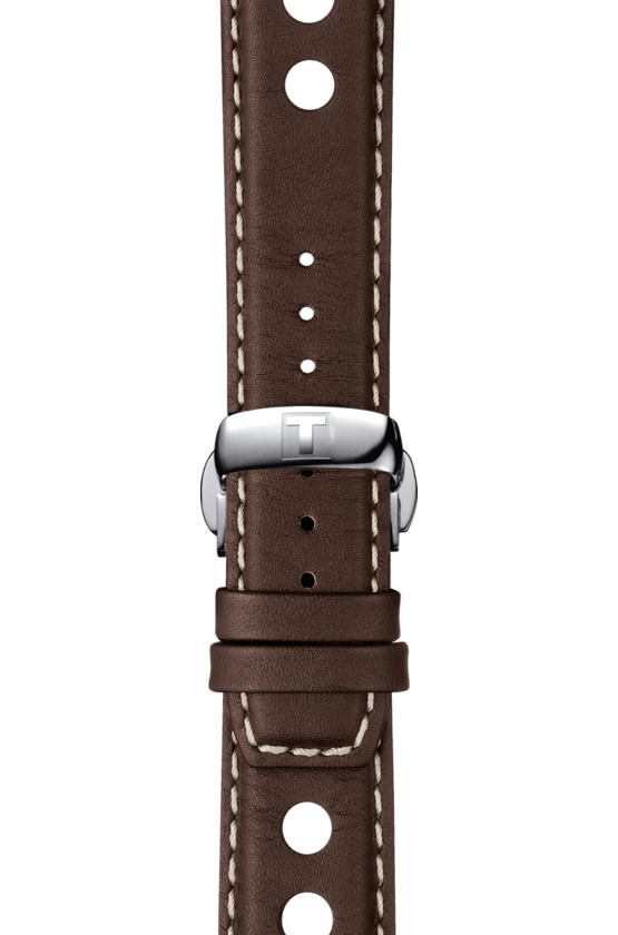  Shop Authentic Tissot PRS 516 Chronograph Blue Dial Brown Leather Strap Watch For Men - T100.417.16.041.00 - Luxxuri