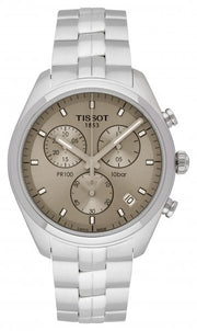  Shop Authentic Tissot PR 100 Chronograph Grey Dial Silver Steel Strap Watch for Men - T101.417.11.071.00 - Luxxuri