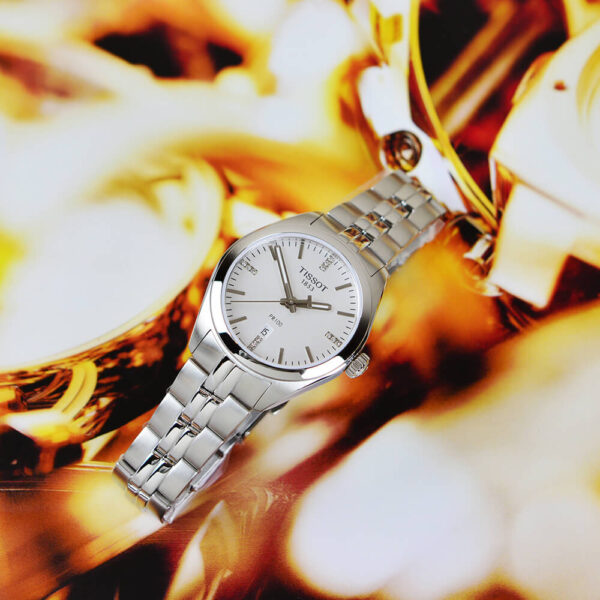  Shop Authentic Tissot T Classic PR 100 Lady Silver Dial Watch For Women - T101.210.11.036.00 - Luxxuri