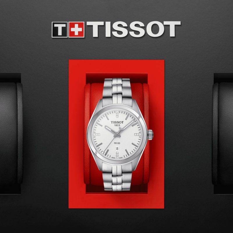  Shop Authentic Tissot T Classic PR 100 Lady Silver Dial Watch For Women - T101.210.11.036.00 - Luxxuri