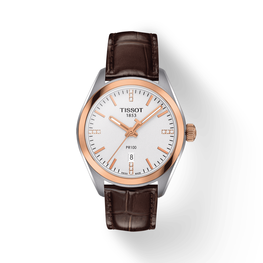  Shop Authentic Tissot PR 100 Lady Diamonds Watch For Women - T101.210.26.036.00 - Luxxuri