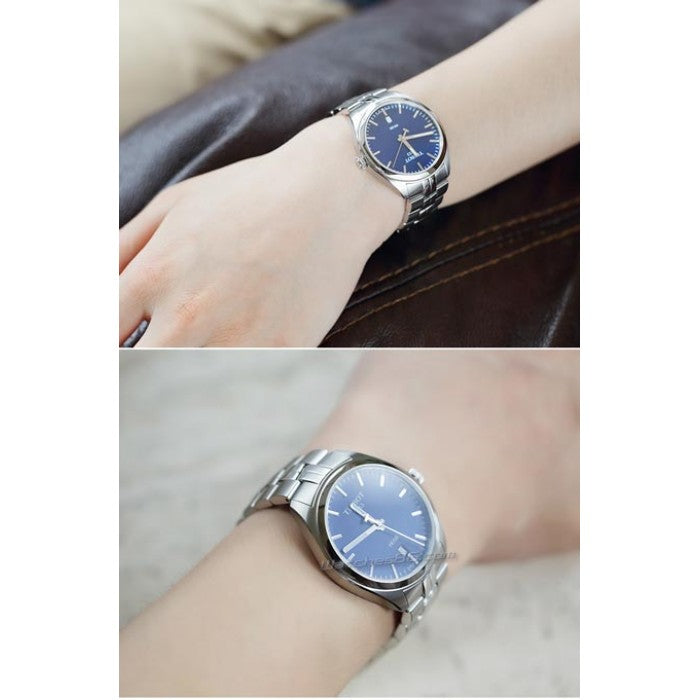  Shop Authentic Tissot PR 100 Sport Chic 39mm Blue Dial Watch For Men - T101.410.11.041.00 - Luxxuri