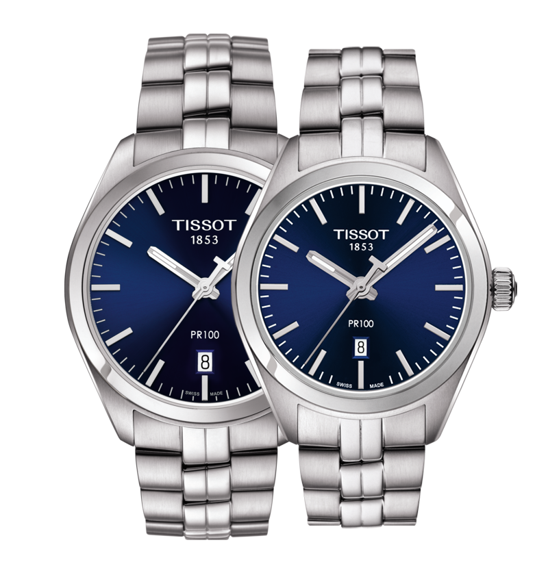  Shop Authentic Tissot PR 100 Sport Chic 39mm Blue Dial Watch For Men - T101.410.11.041.00 - Luxxuri