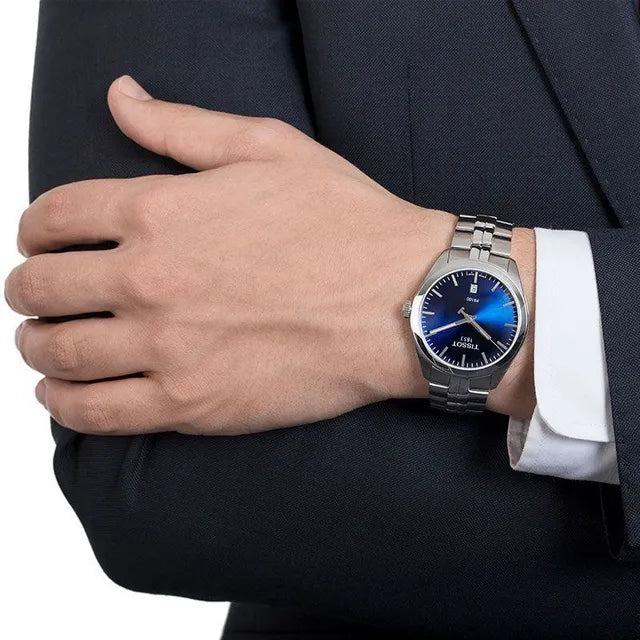  Shop Authentic Tissot PR 100 Sport Chic 39mm Blue Dial Watch For Men - T101.410.11.041.00 - Luxxuri