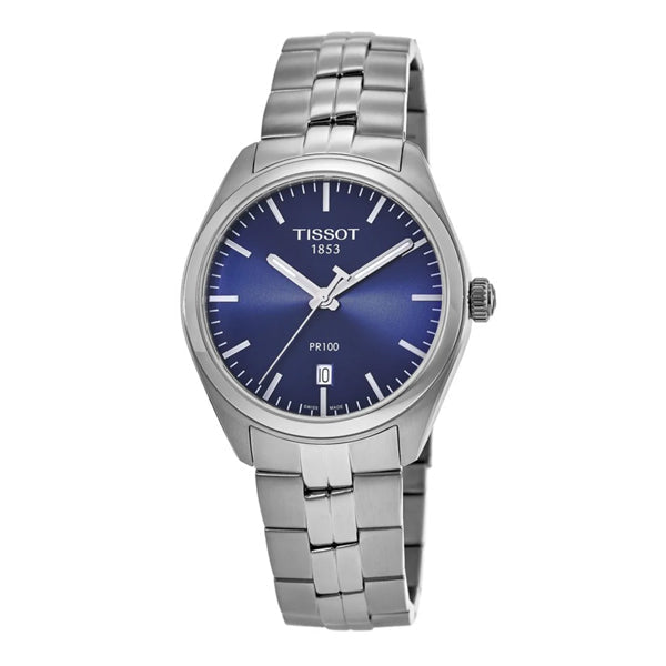  Shop Authentic Tissot PR 100 Sport Chic 39mm Blue Dial Watch For Men - T101.410.11.041.00 - Luxxuri