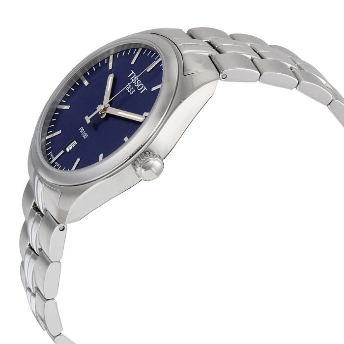  Shop Authentic Tissot PR 100 Sport Chic 39mm Blue Dial Watch For Men - T101.410.11.041.00 - Luxxuri