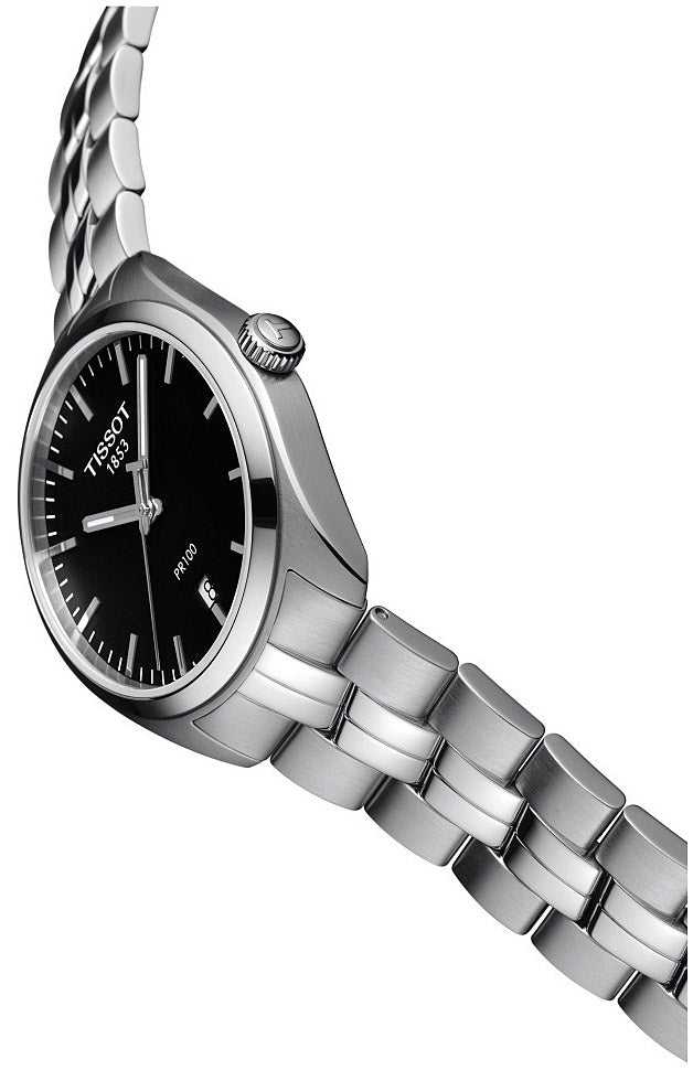 Shop Authentic Tissot PR 100 Sport Chic Quartz Stainless Steel Watch For Men - T101.410.11.051.00 - Luxxuri