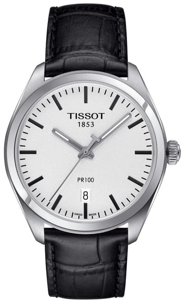  Shop Authentic Tissot T Classic PR 100 White Dial Black Leather Strap Watch for Men - T101.410.16.031.00 - Luxxuri