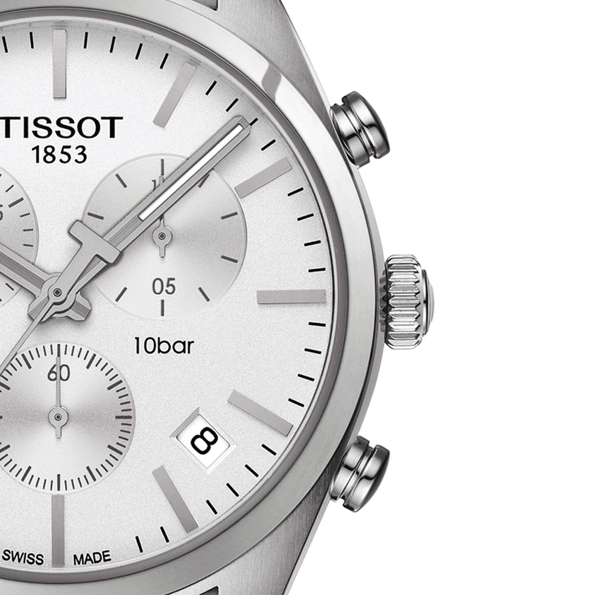  Shop Authentic Tissot T Classic PR 100 Chronograph Silver Dial Silver Steel Strap Watch For Men - T101.417.11.031.00 - Luxxuri