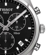  Shop Authentic Tissot PR 100 Chronograph Black Dial Black Leather Strap Watch For Men - T101.417.16.051.00 - Luxxuri