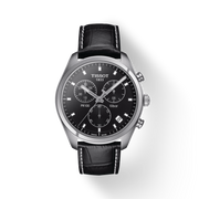  Shop Authentic Tissot PR 100 Chronograph Black Dial Black Leather Strap Watch For Men - T101.417.16.051.00 - Luxxuri