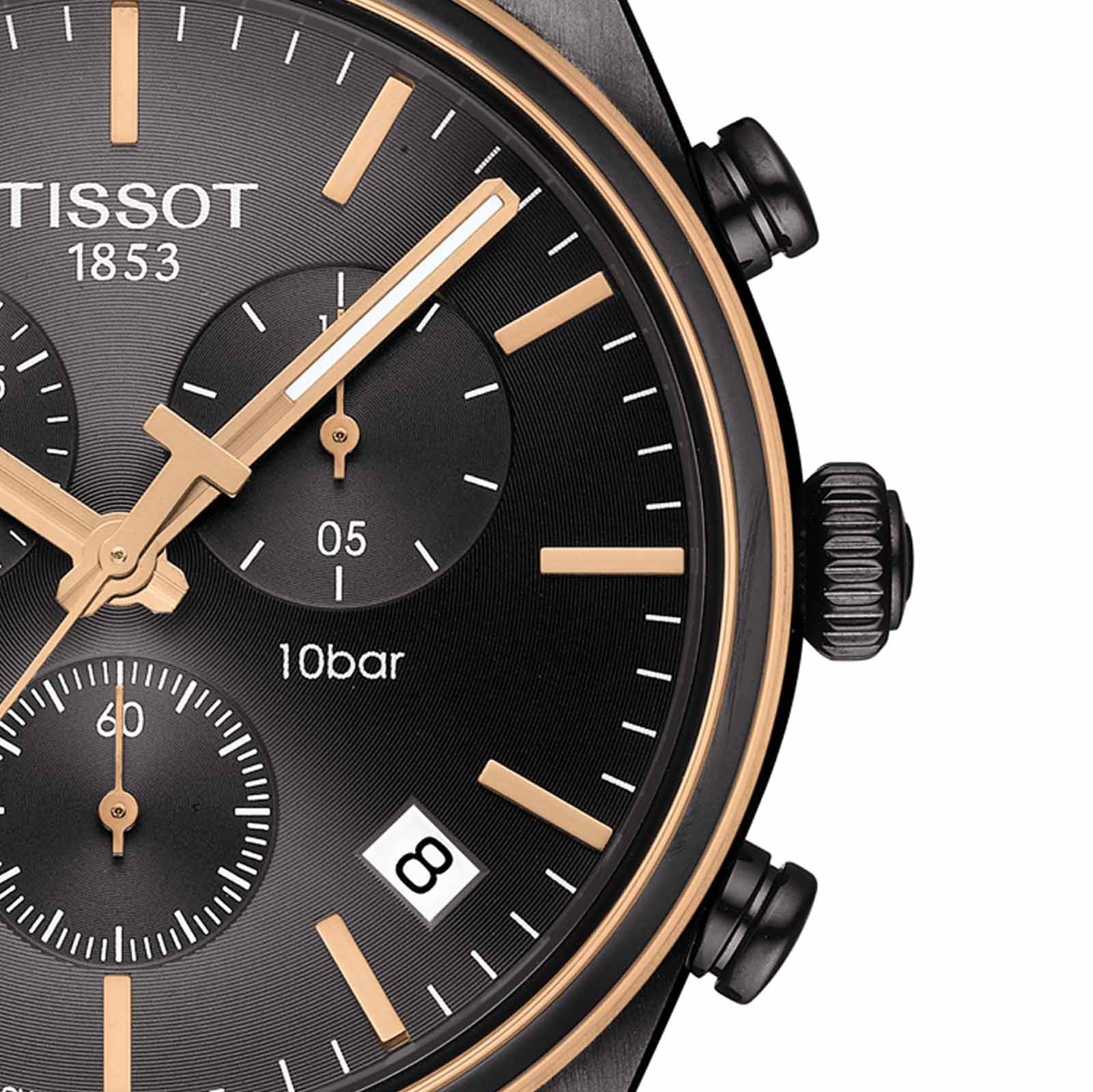  Shop Authentic Tissot T Classic PR 100 Chronograph Anthracite Black Dial Black Mesh Bracelet Watch For Men - T101.417.23.061.00 - Luxxuri