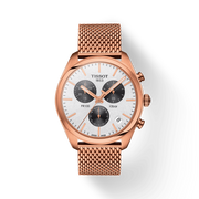  Shop Authentic Tissot T Classic PR 100 Chronograph Silver Dial Rose Gold Mesh Bracelet Watch For Men - T101.417.33.031.01 - Luxxuri